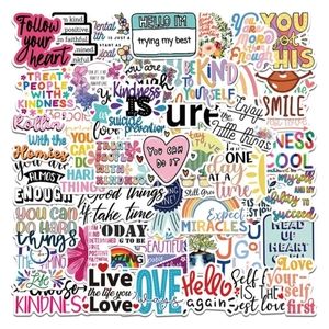 50 Stickers | Durable | Made of Vinyl | Waterproof | Reusable | Brand New